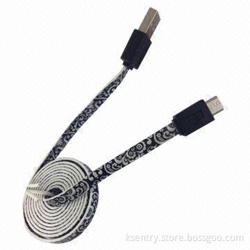1m Flat Micro USB Charger Cable for iPhone